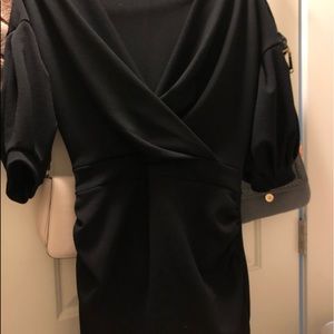 Maternity Off The Shoulder Wrap Midi Dress